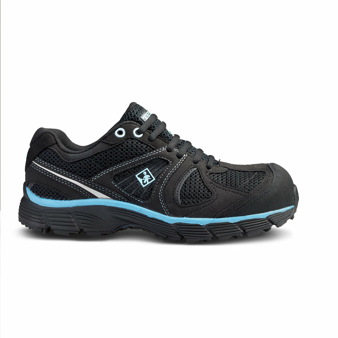Terra Safety Footwear Terra Pacer 2.0 Breathable Composite Toe Women's Safety Shoes | Black/Light Blue | Sizes 5 - 10