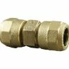 Cambridge Brass Waterworks Products Iron Pipe Size LF Brass Compression Coupling Without Stop