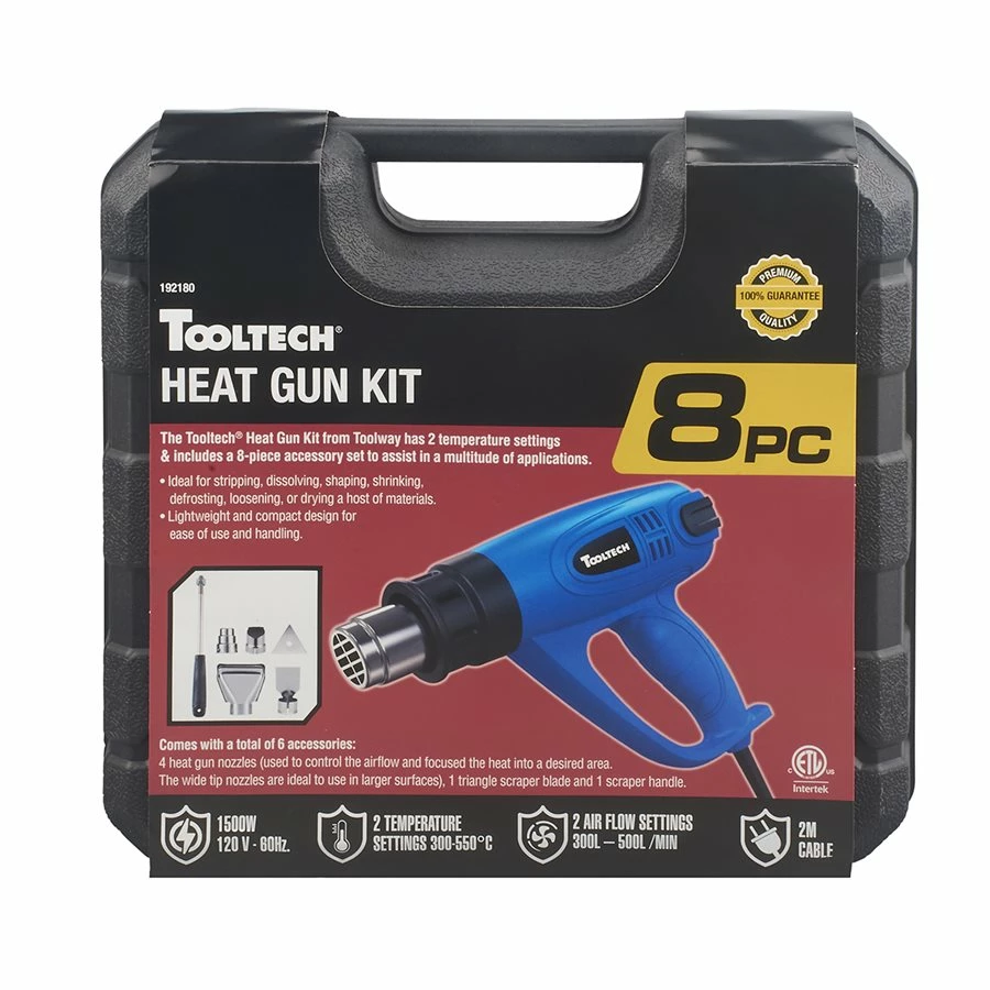 ToolTech® Dual Temperature Heat Gun Kit Electrical Tools