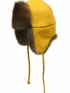Crowncap Muskrat Aviator | Gold/Natural Work Hats