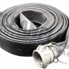 Greenline Black Dragon Industrial Layflat Discharge Hose Assemblies (w/ Male X Female Camlocks) Hose And Fittings