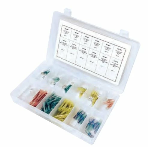 Techspan Crimp 'N' Shrink Terminal Assortment Kit - 115 Pcs Automotive Supplies