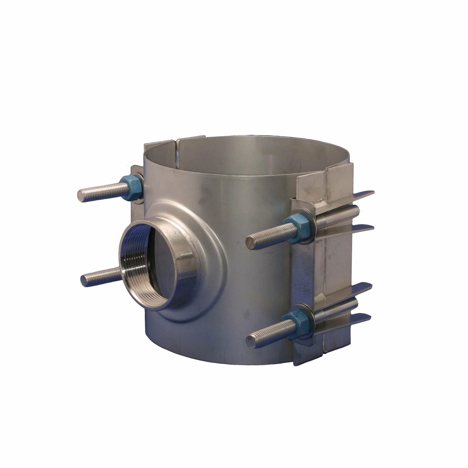 Waterworks Products Robar 2626 Stainless Steel Double Section Tapped Service Saddles | IP Tap