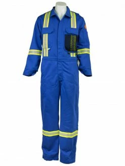 KELTEK Apparel KELTEK 343S Flame Resistant 13oz Premium Hi-Viz Coverall | Blue | Sizes 38-60 (HRC 2) Flame Resistant Work Wear
