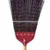 Globe Commercial Products Railroad Track Broom W/ 48" Wood Handle Cleaning Tools