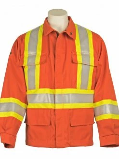 KELTEK Apparel KELTEK 383S Flame Resistant Hi-Vis Unlined Premium CSA Jacket | Orange | S-5XL (HRC 2)