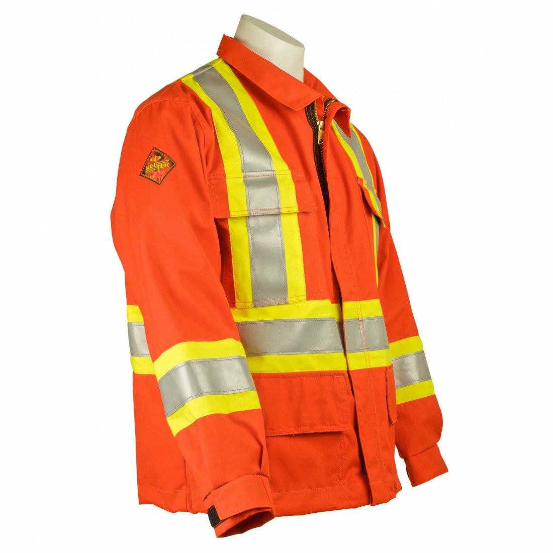 KELTEK Apparel KELTEK 383S Flame Resistant Hi-Vis Unlined Premium CSA Jacket | Orange | S-5XL (HRC 2)