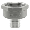 Tubing And Fittings Plumb-Eeze Stainless Steel FPT X PEX Adapter