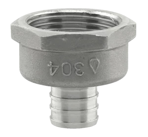 Tubing And Fittings Plumb-Eeze Stainless Steel FPT X PEX Adapter