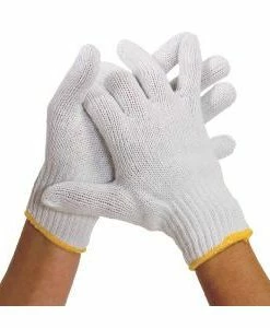 Unex White Knit Poly/Cotton Glove Liners - Pack Of 12 Pairs Work Gloves