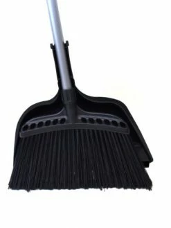 Globe Commercial Products Cleaning Tools Jumbo 16" Commercial Angle Broom With Dust Pan Combo
