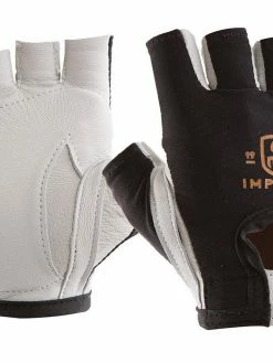Work Gloves Impacto 401-30 Anti-Impact Pearl Leather Series Half Finger Glove With VEP Impact Protection