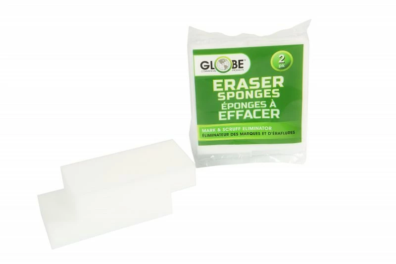 Globe Commercial Products Erase-It-Sponge - Small Size - 2 Pack (Case Of 24) Cleaning Tools