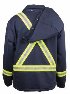 KELTEK Apparel KELTEK 492S Flame Resistant Hi-Vis Zip Fleece Jacket | Navy | S-5XL (HRC 2) Flame Resistant Work Wear