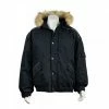 Kelsey Trail Men's Down Filled Bomber W/ Knit Cuffs And Waist | Coyote Fur Trim Hood | Sizes M To 3XL Work Wear