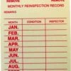 Cleanflow Monthly Safety Equipment Inspection Tags