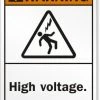 Cleanflow Safety Supplies High Voltage Safety Sign