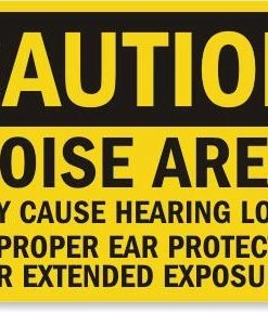 Cleanflow Caution Noise Area Safety Sign