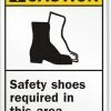 Cleanflow Caution Safety Shoes Required Safety Sign
