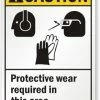 Cleanflow Protective Wear Required In This Area Safety Sign