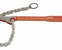 Pipe Tools Super Ego Reversible Utility Chain Wrench | 12" Handle | 17.5" Chain Length