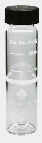 Water Testing Equipment Hach 2401906 Glass Sample Cell, 25 Mm Round, 10-20-25 ML Marks, Pk/6