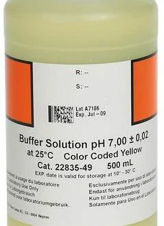 Hach 2283549 Buffer Solution, PH 7.00 | Color-Coded Yellow, 500 ML Water Testing Supplies