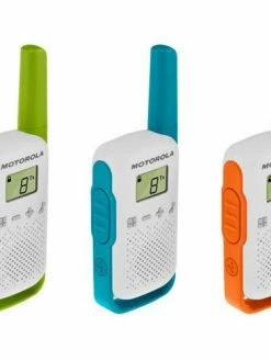 Motorola T110TP 25KM Alkaline Two-Way Radio Triple Pack Electrical Tools