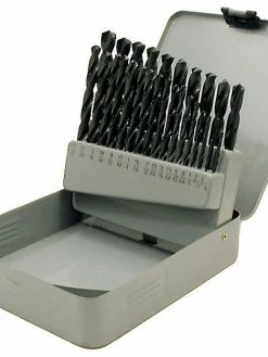 Power Tool Accessories Jet Black Oxide Drill Bit Set | 29 Piece Set | General Purpose (For Steel/Wood)