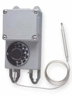 PECO NEMA 4X Industrial Thermostat With 5' Remote Capillary Tube Sensor Drain Cleaners And De-Icers