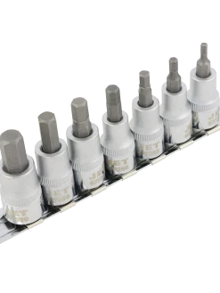 Hand Tools Jet 3/8" Drive Hex Bit Socket Set - Metric | 2" Length | 7 Piece