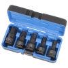 Power Tool Accessories Jet 3/4" Drive SAE Impact Hex Bit Socket Set | 5 Piece | DEEP