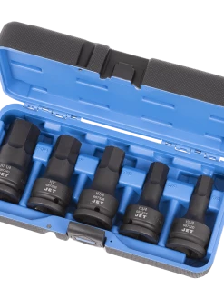 Power Tool Accessories Jet 3/4" Drive SAE Impact Hex Bit Socket Set | 5 Piece | DEEP