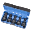Power Tool Accessories Jet 3/4" Drive Metric Impact Hex Bit Socket Set | 5 Piece