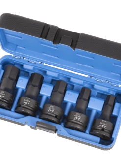 Power Tool Accessories Jet 3/4" Drive Metric Impact Hex Bit Socket Set | 5 Piece