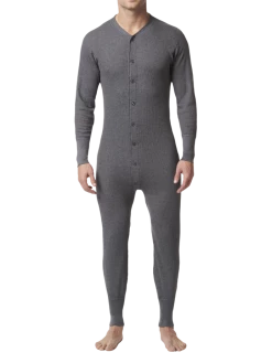 Stanfields Work Wear Stanfield's 6603 Waffle Combination | Charcoal | Sizes S - 3XL | Pack Of 2 Pairs