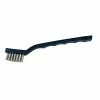 Cleanflow Parts Cleaning Brush, Poly Handle, Stainless Bristles, 12/PK