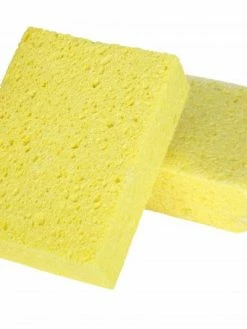 Globe Commercial Products Cleaning Tools Yellow Cellulose Sponges (Case Of 50)