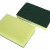 Globe Commercial Products Green/Yellow Heavy Duty Foam Scrub Sponges (Case Of 50) Cleaning Tools
