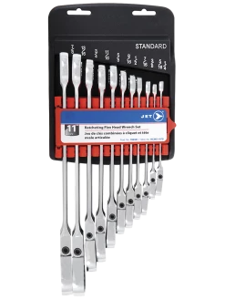 Jet Long Pattern Ratcheting Wrench Sets - Flex Heads