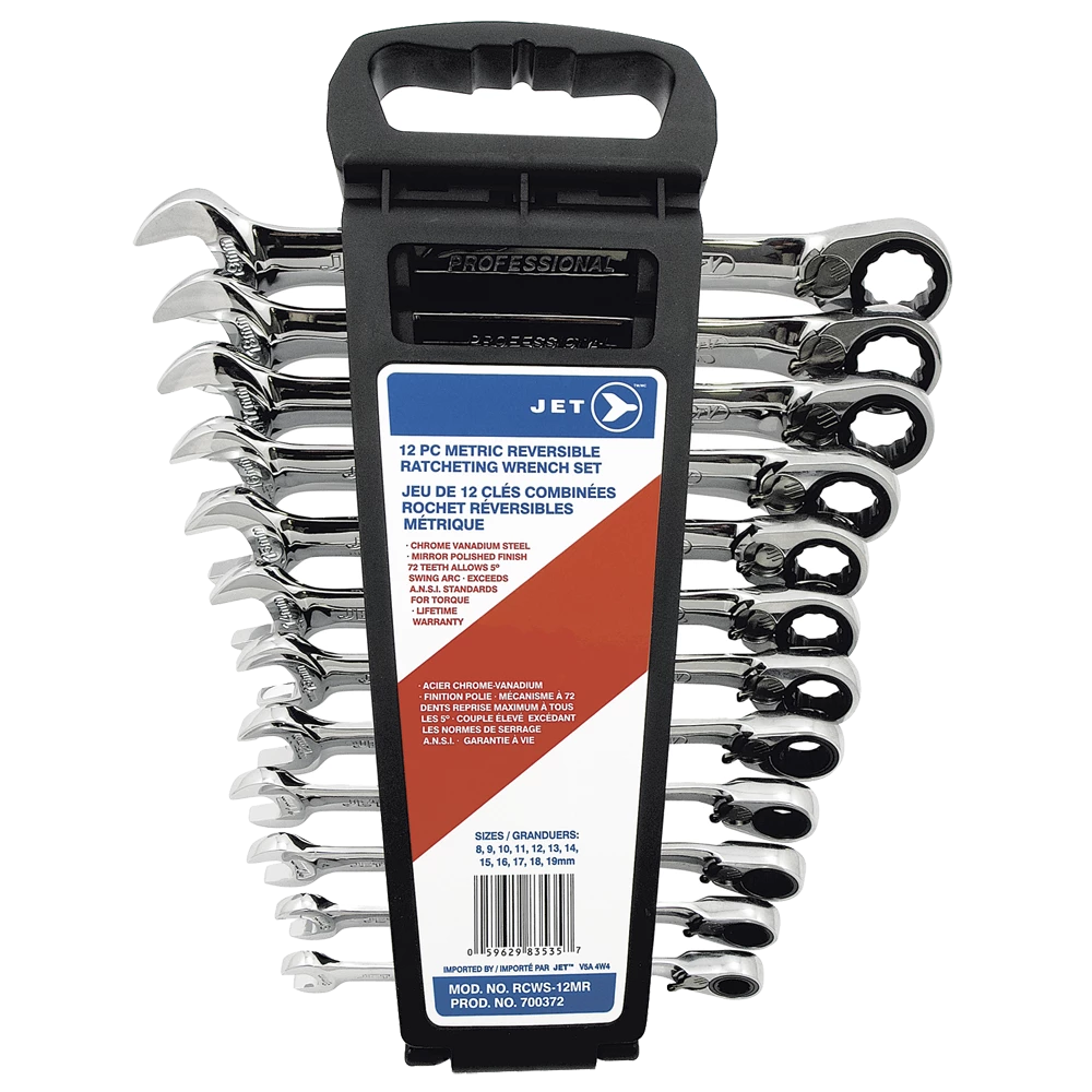 Hand Tools Jet Long Pattern Ratcheting Wrench Sets - Reversing