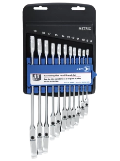 Jet Long Pattern Ratcheting Wrench Sets - Flex Heads