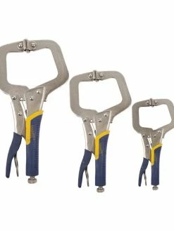 ToolTech® 3-Piece C-Clamp Locking Pliers Set
