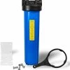 Waterite Commercial Water Filters And UV Parts Single 4.5" OD Big Blue Water Filter Housing | 20" | Blue/Black