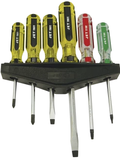 Jet Jumbo Handle Screwdriver Set - 6 Piece Hand Tools