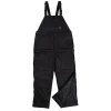 Tough Duck 7910 Insulated Waterproof Poly Oxford Bib Overalls | Black | Limited Size Selection Work Wear