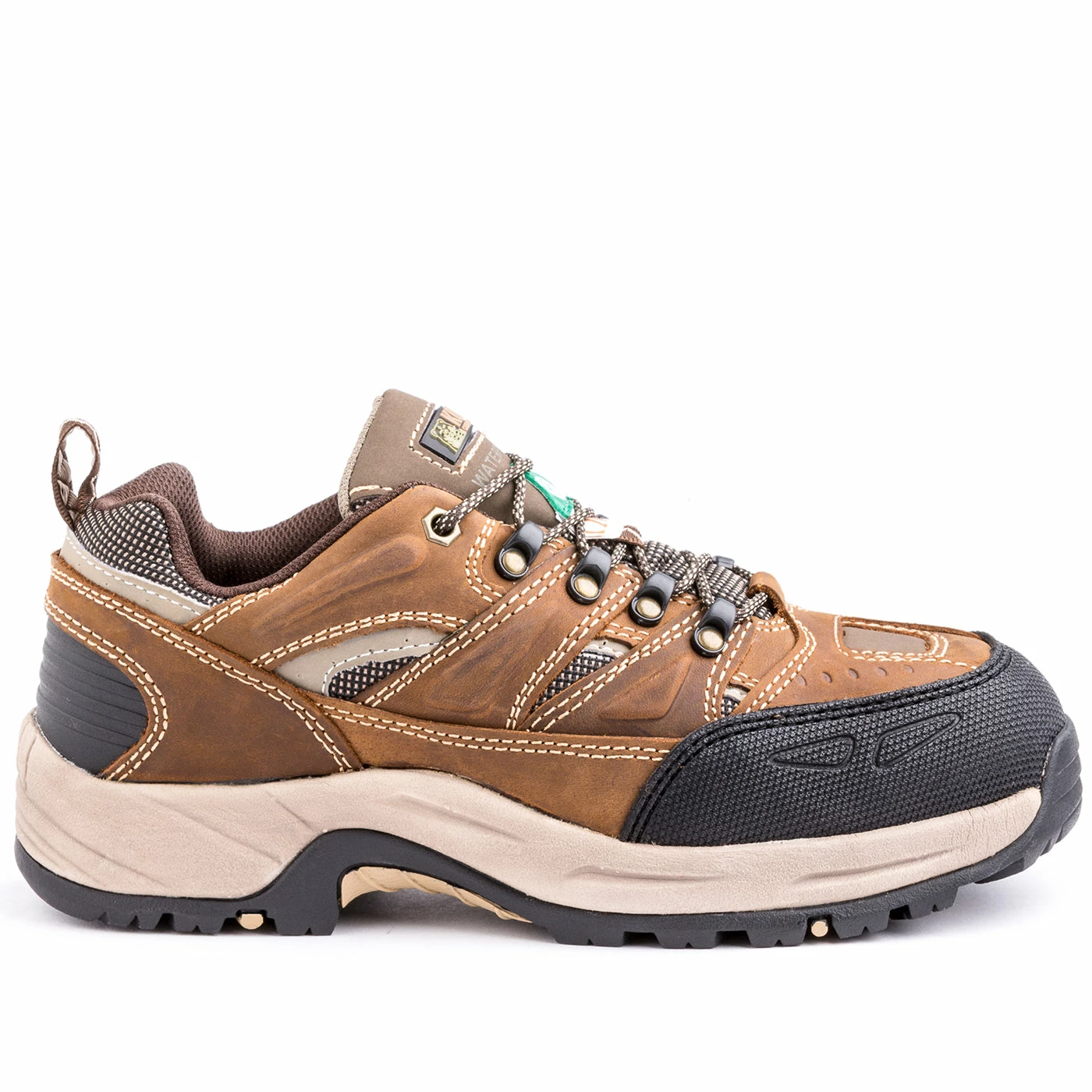 Safety Shoes Kodiak Buckeye Men's Waterproof Steel Toe Hiker Safety Work Shoes | Brown | Sizes 7 - 14