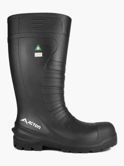Rubber Work Boots Acton All Terrain Waterproof Lightweight Polyurethane Safety Work Boots | Sizes 3 - 16