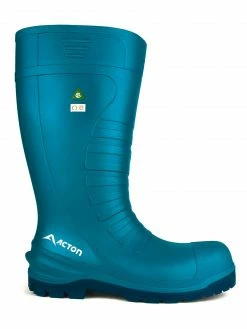 Rubber Work Boots Acton All Terrain Waterproof Lightweight Polyurethane Safety Work Boots | Sizes 3 - 16