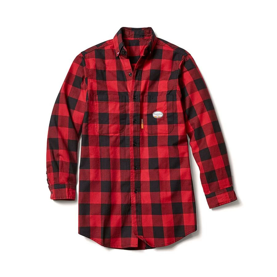 Flame Resistant Work Wear Rasco FR Buffalo Plaid Shirt | S - 5XL